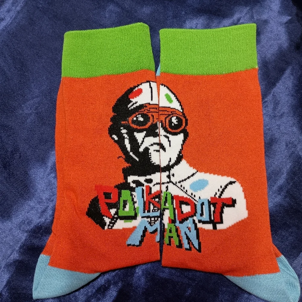 Suicide Squad DC Comics Crew Socks Size 8-13 Polka Dot Man Graphic NWOT Mens